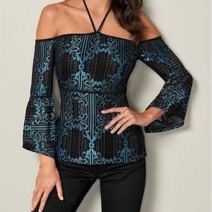 Off the shoulder lace top